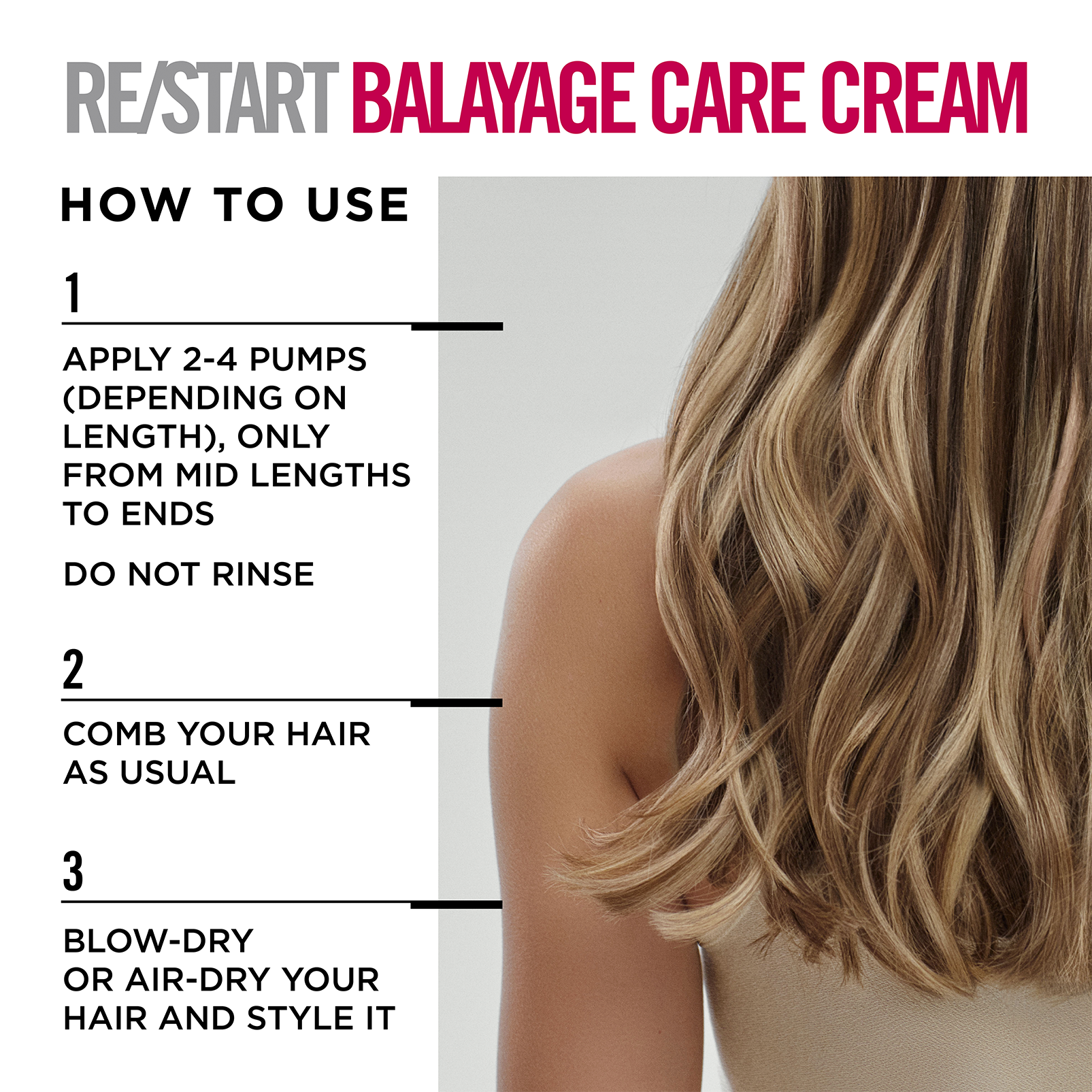 how to use balayage care cream