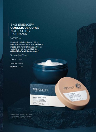 Eksperience hair mask for curls